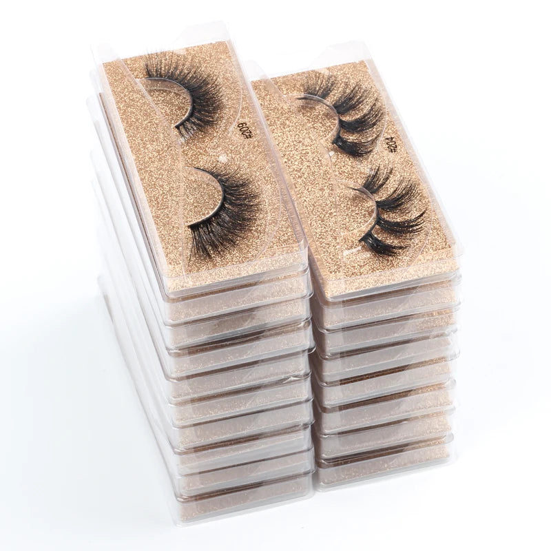 SHIDISHANGPIN Lashes Bulk Wholesale Items Faux Mink Eyelashes False Eyelashes Packaging Box Eye Lashes Dramatic Beauty