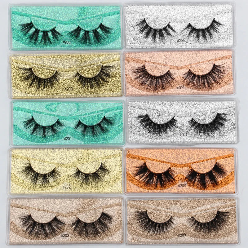 SHIDISHANGPIN Lashes Bulk Wholesale Items Faux Mink Eyelashes False Eyelashes Packaging Box Eye Lashes Dramatic Beauty
