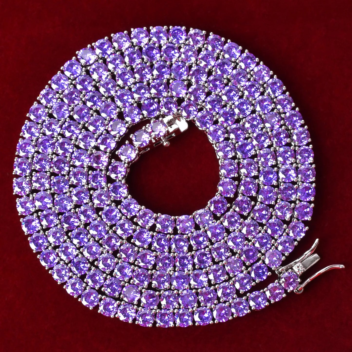 GrandAvenueStore Aokaishen Hip Hop Necklace Cubic Zirconia