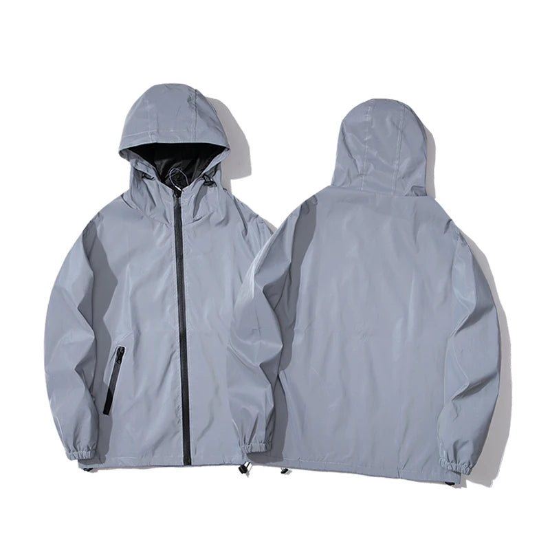 Guangdong CN Reflective Windbreaker Hooded Jacket For Men