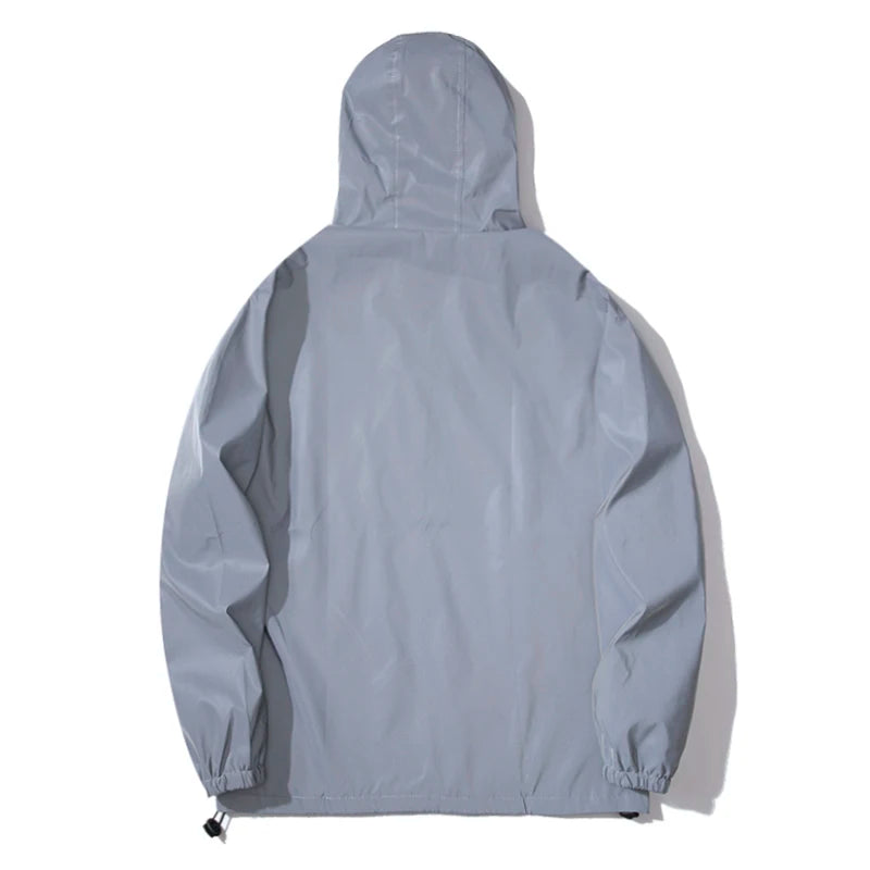 Guangdong CN Reflective Windbreaker Hooded Jacket For Men