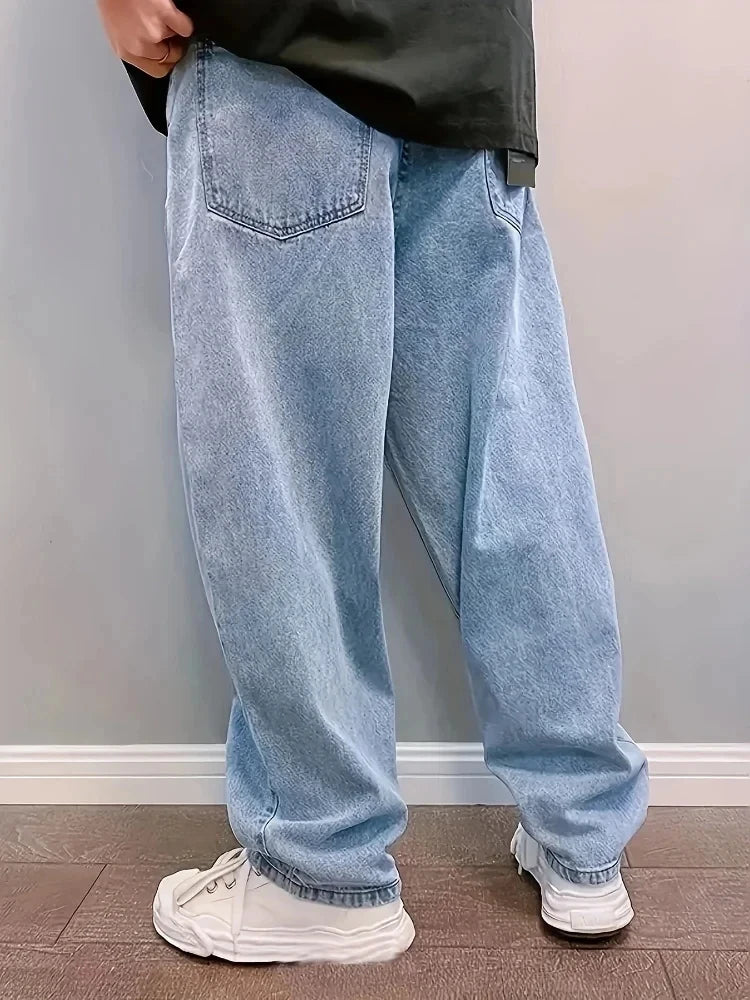 CN Guangdong Oversize Baggy Jeans For Men Loose Straight