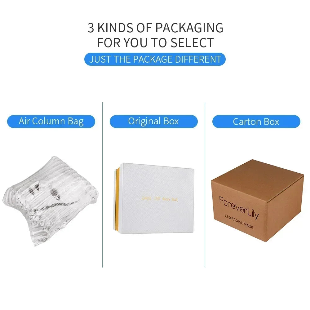 Foreverlily LED Facial Mask For Neck Rejuvenation Skin