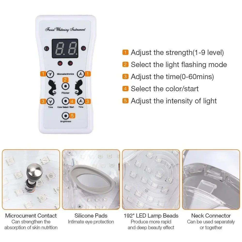 Foreverlily LED Facial Mask For Neck Rejuvenation Skin