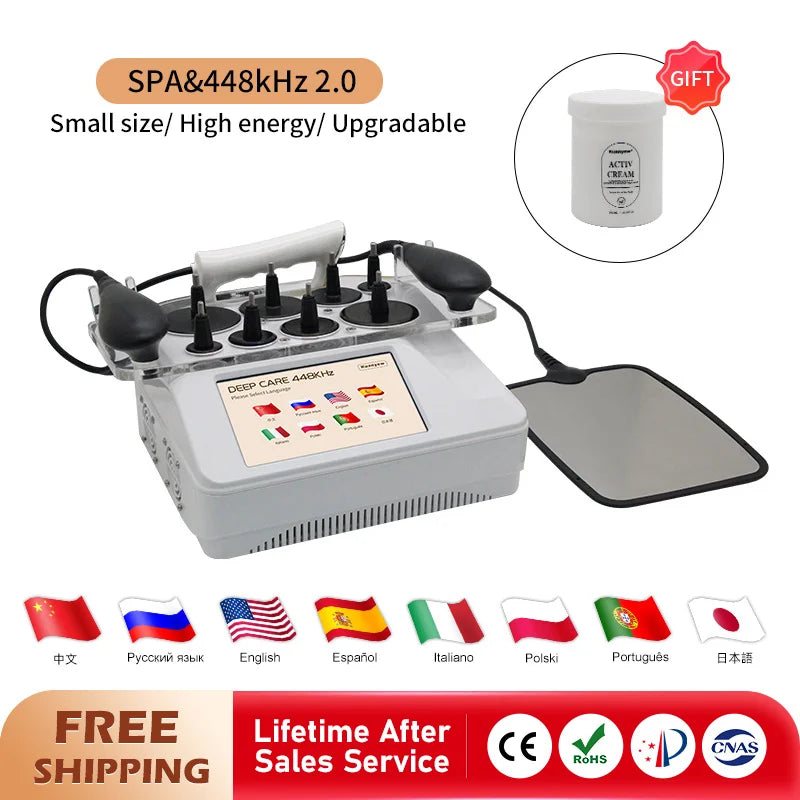 CVTORA RF Tecar Therapy 448KHz Diathermy Slimming Machine