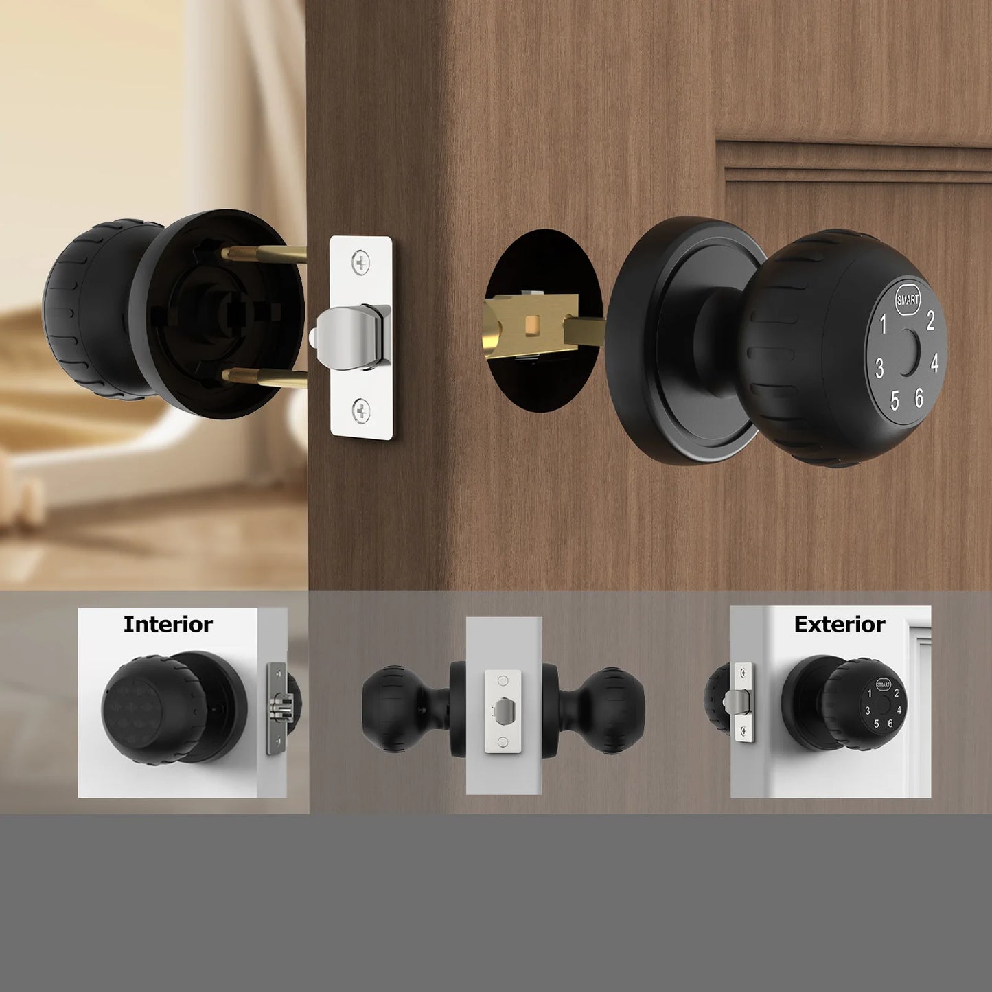 Viladepot Smart Fingerprint Door Lock With App Control