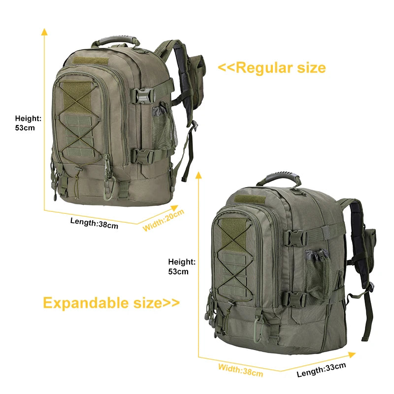 LQARMY Tactical Backpack Molle Rucksack For Travel