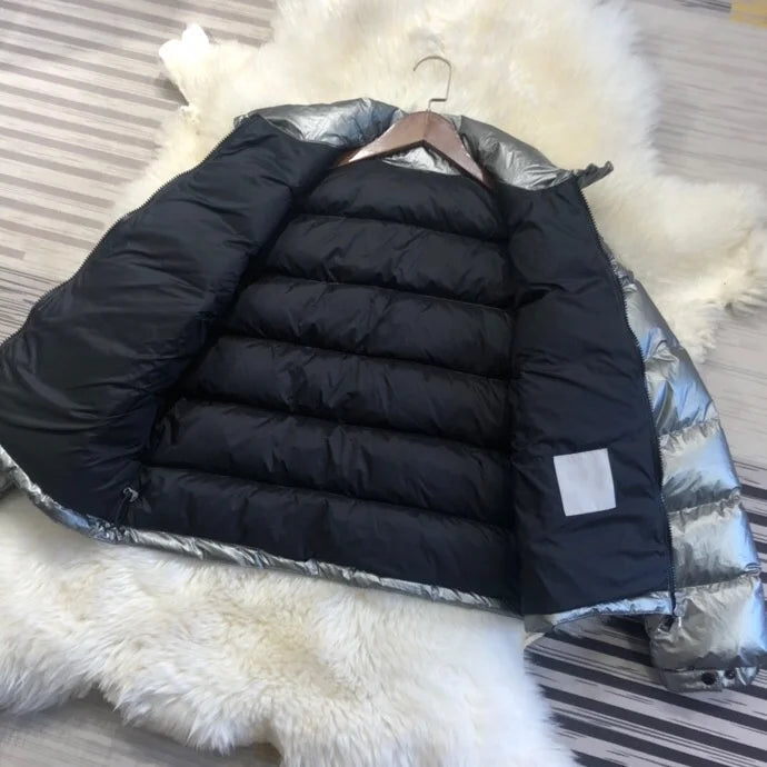 Fujian Women Weatherproof Leather Top Down Winter Jacket