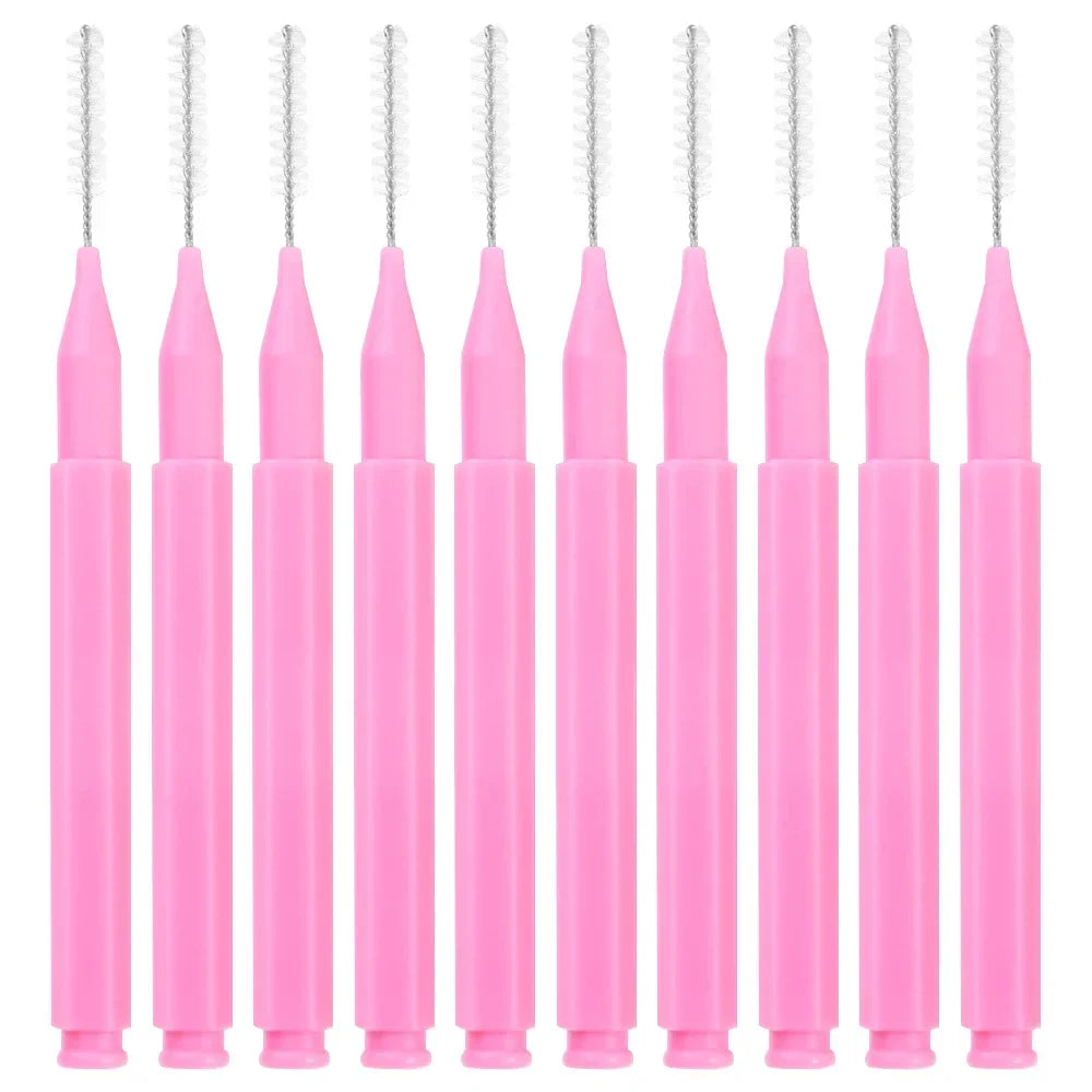 10pcs/Bag Disposable Eyebrow Mini Brush and Brow Lift Tool Eyelash Extension Comb Perm Brush Lash Accessories for Beauty Makeup