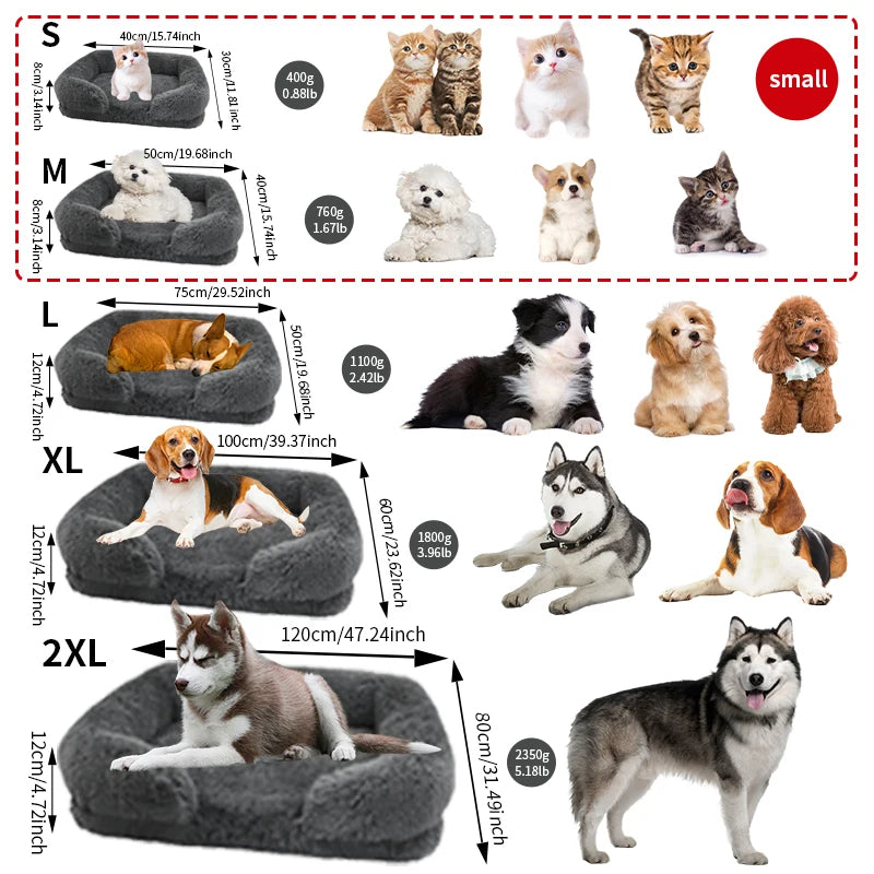 Jiangsu Thickened Orthopedic Dog Bed With Egg Sponge Cover