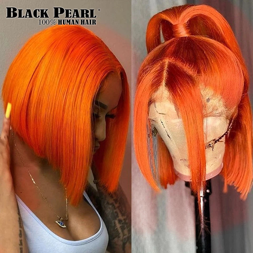 GrandAvenueStore Lace Front Bob Wig Human Hair Glueless