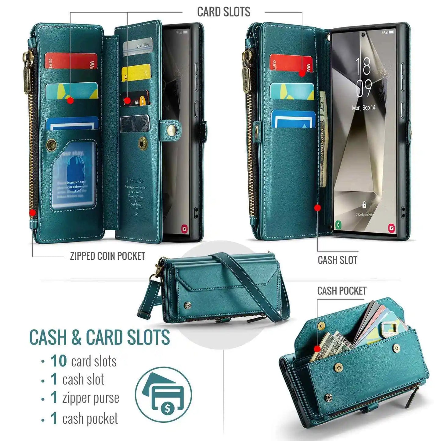 WeForDesign Crossbody Wallet Case Samsung Galaxy S24 Series