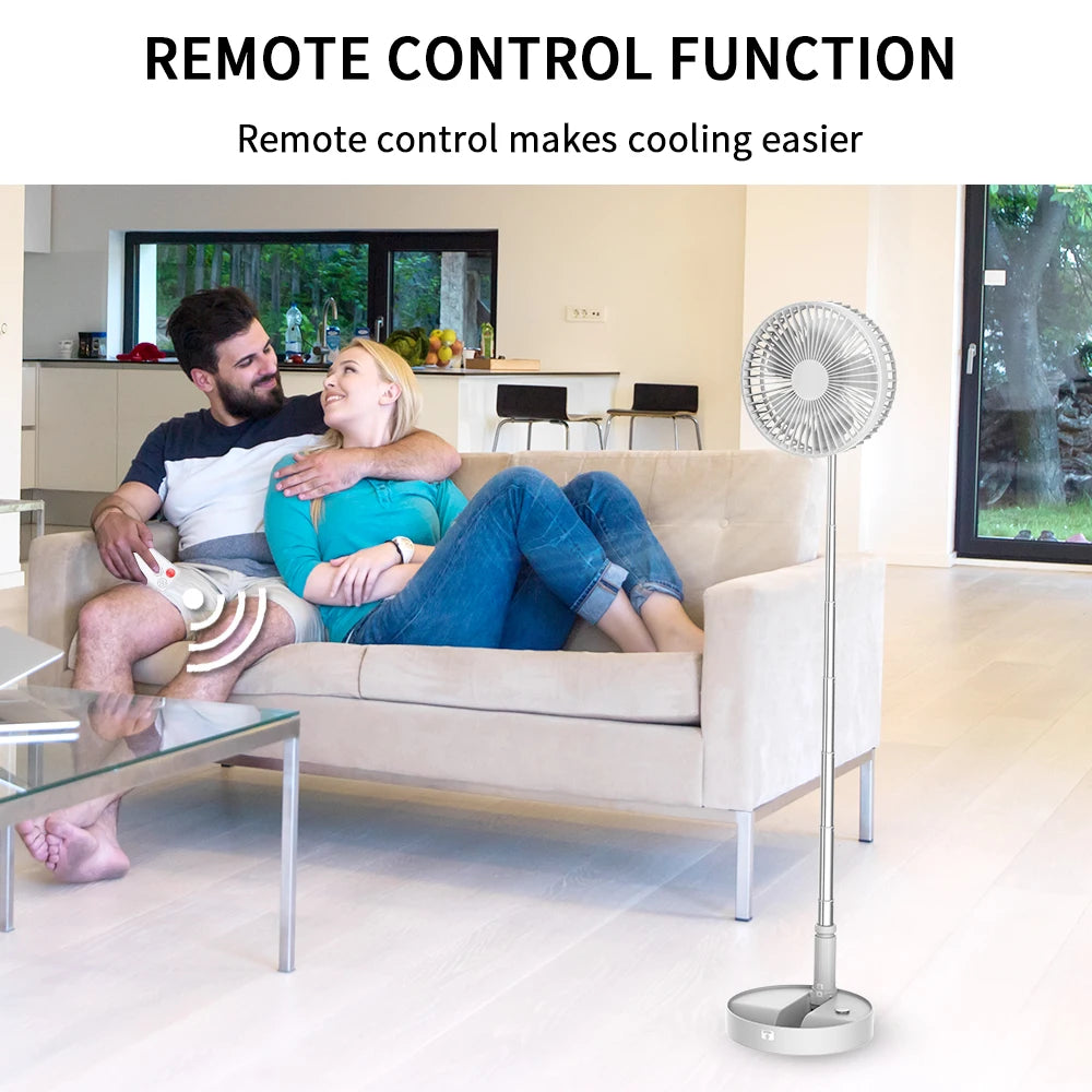 UNITEDTIME Foldable Desk And Table Fan Portable USB Powered
