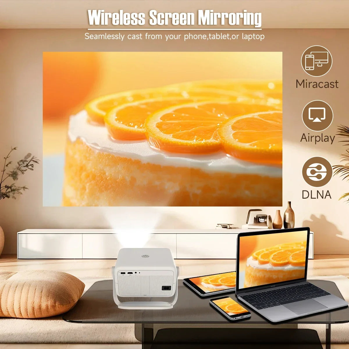 Magcubic 650ANSI Android WiFi6 Auto Focus Projector