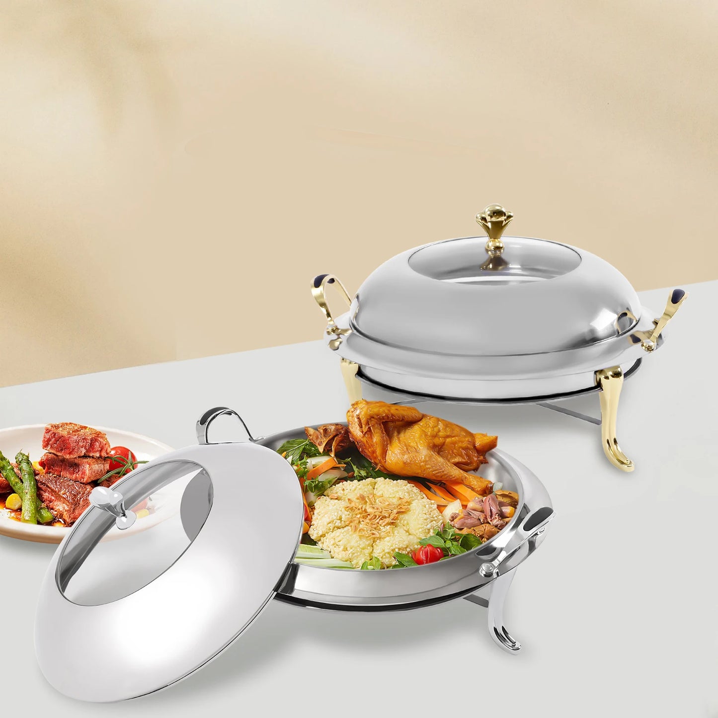 Stainless Steel Durable Chafing Dish Buffet Warmer With Lid