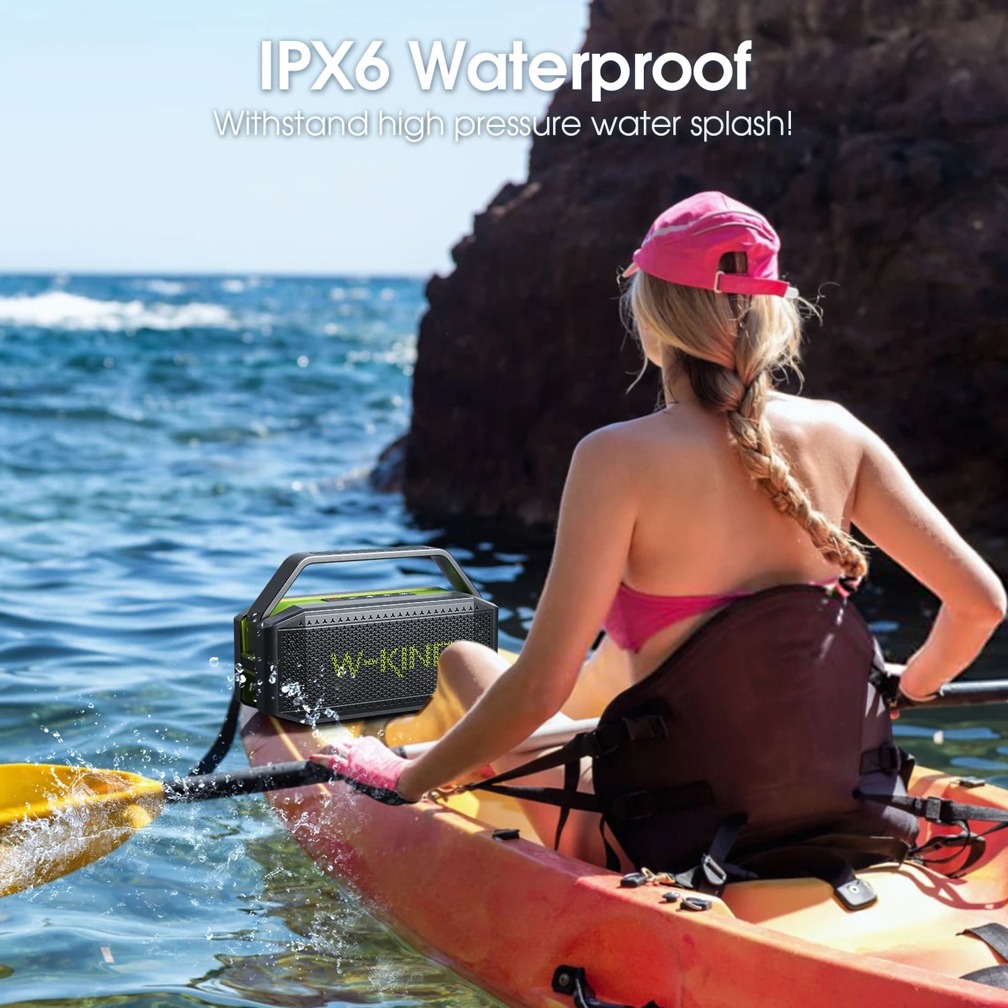 W King Portable Bluetooth Speaker 60W Subwoofer Outdoor