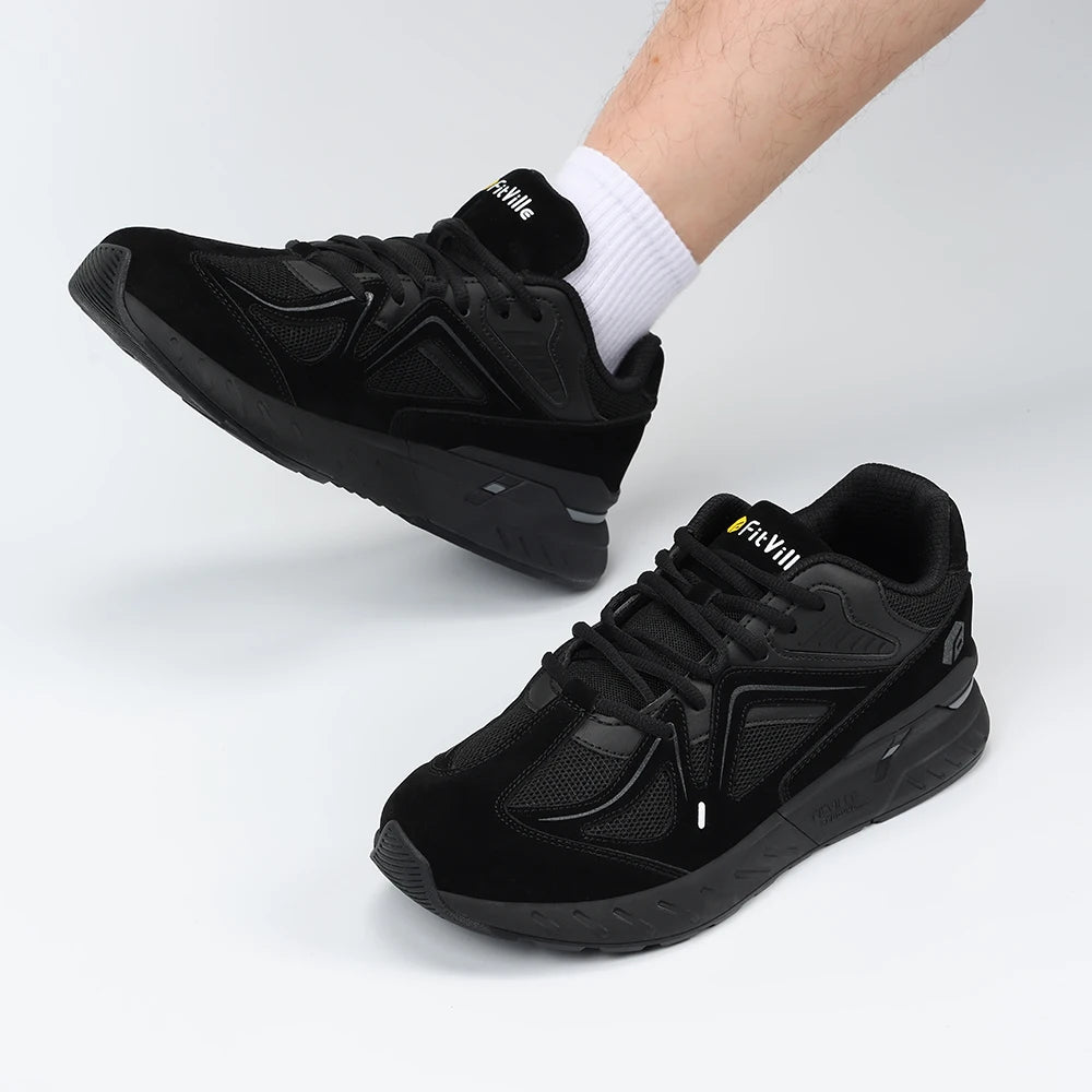 FitVille Extra Wide Mens Walking Shoes Lightweight Non Slip