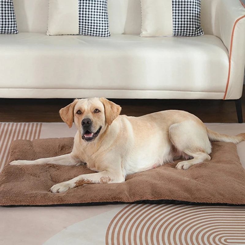 Guangdong Heated Plush Pet Bed Mat For Dogs And Cats