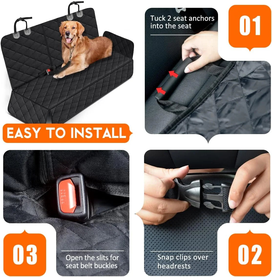 Jiangsu Dog Car Backseat Cover Guard Waterproof Non Slip