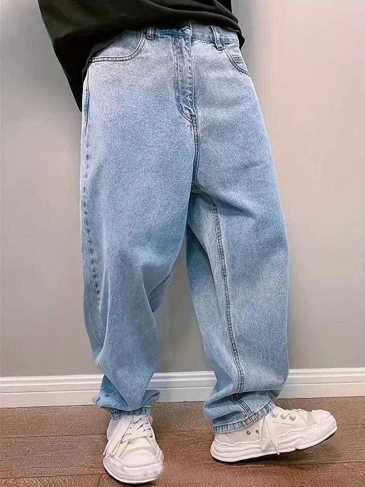 CN Guangdong Oversize Baggy Jeans For Men Loose Straight