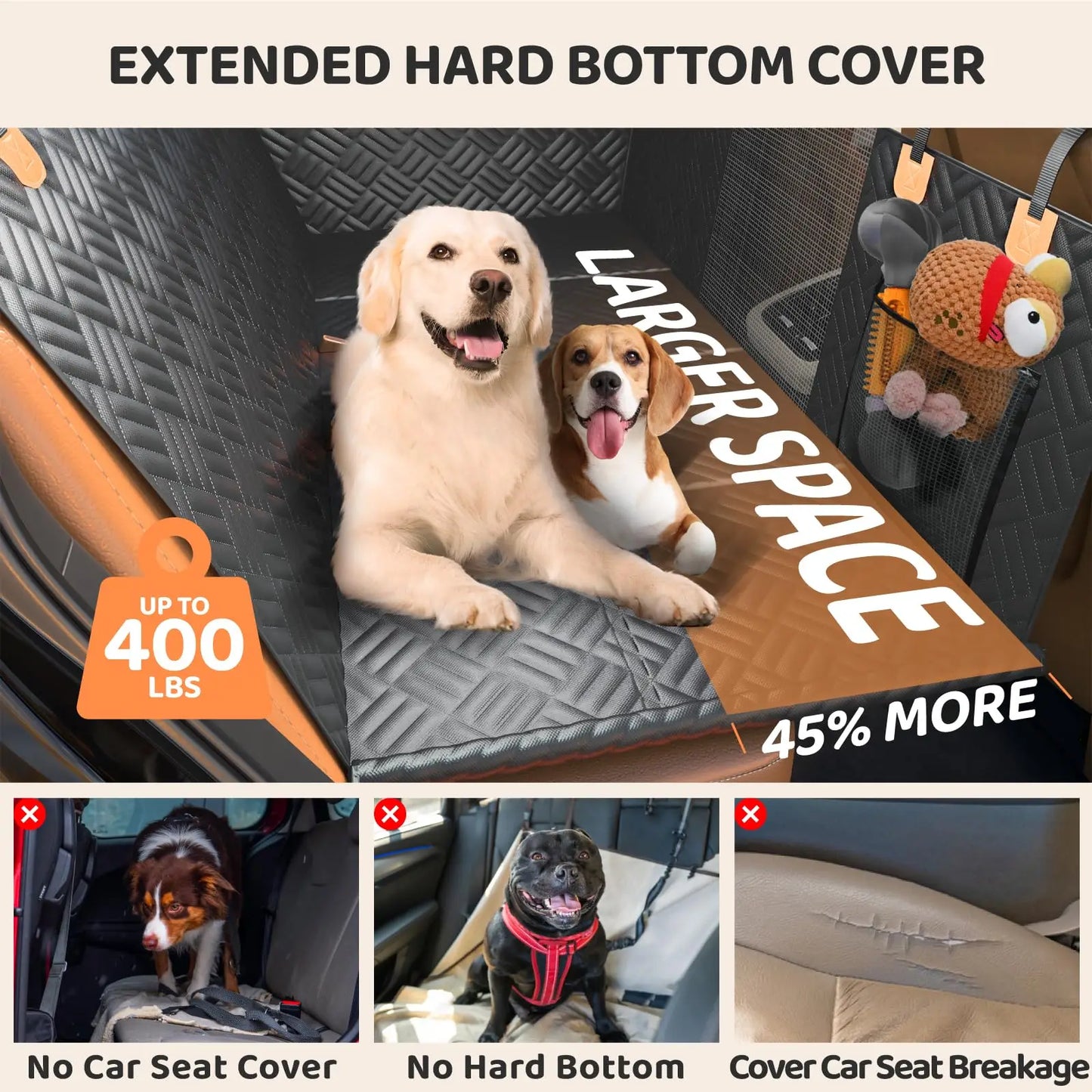 Zhejiang Heavy Duty Dog Car Seat Hammock 400 Lbs Capacity