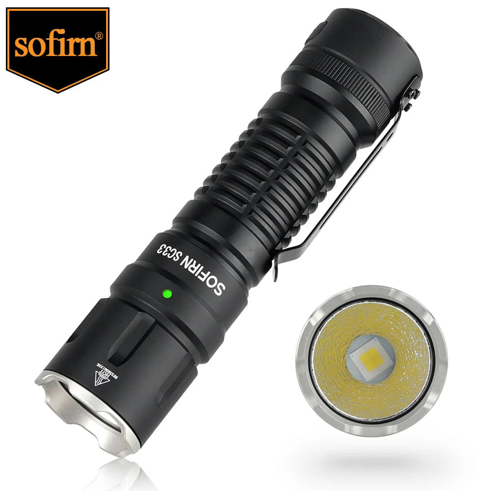 Sofirn SC33 XHP703 Flashlight 5200lm USB C Rechargeable