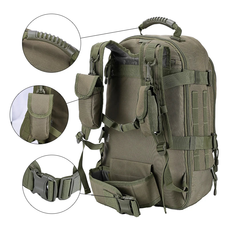 LQARMY Tactical Backpack Molle Rucksack For Travel