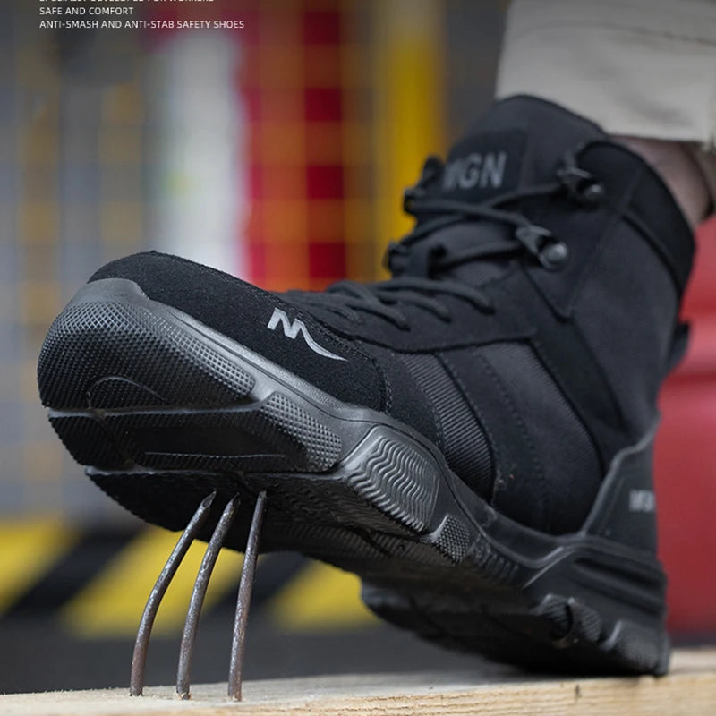 Indestructible Safety Work Boots Unisex Steel Toe Shoes
