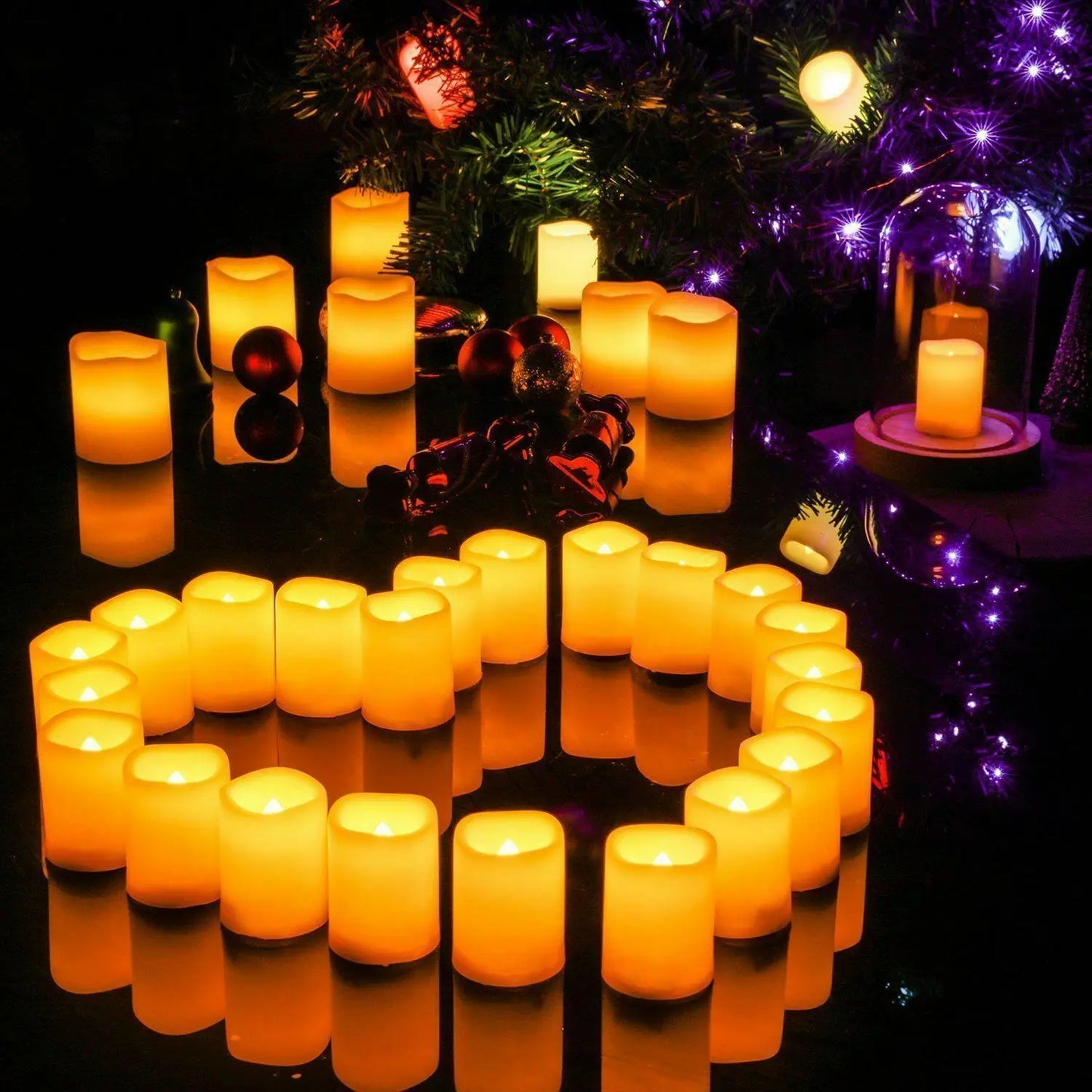 GrandAvenueStore Flickering Flameless Resin LED Candles