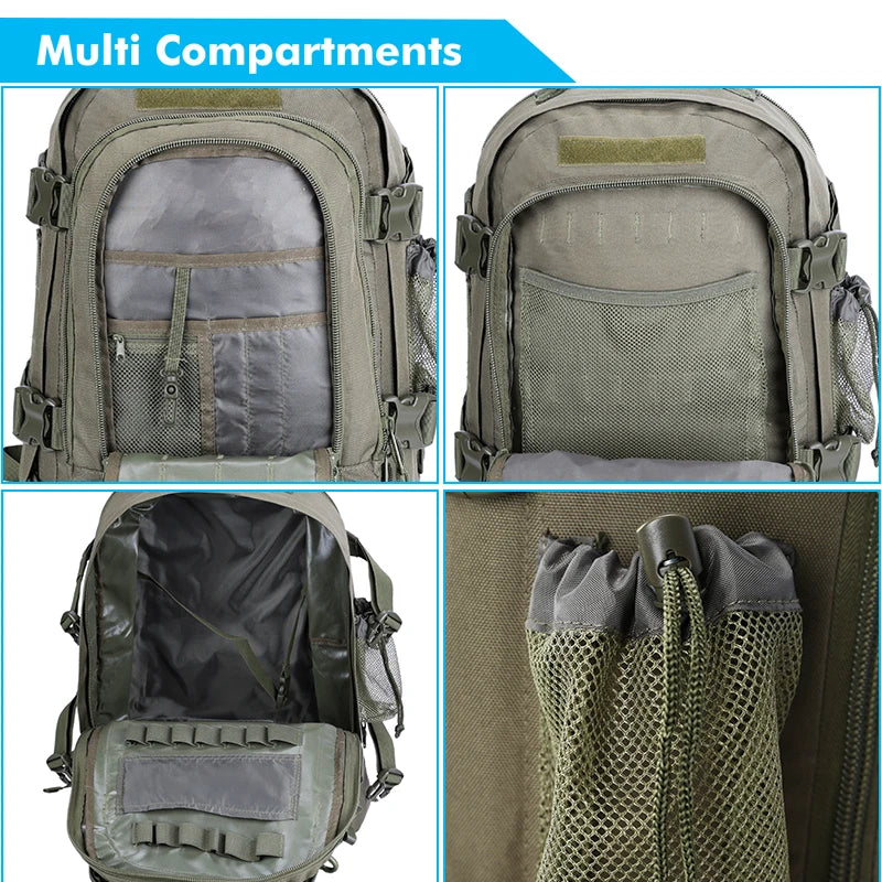 LQARMY Tactical Backpack Molle Rucksack For Travel