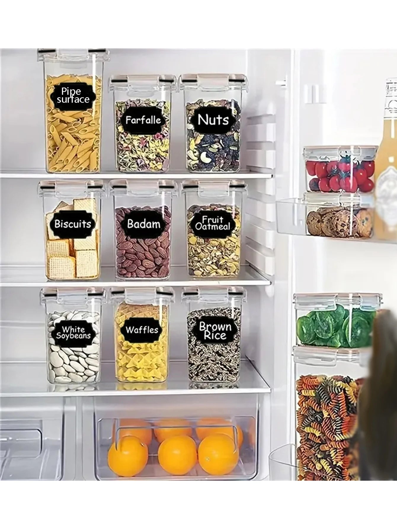 24pcs Airtight Food Storage Containers With Lids For Pantry