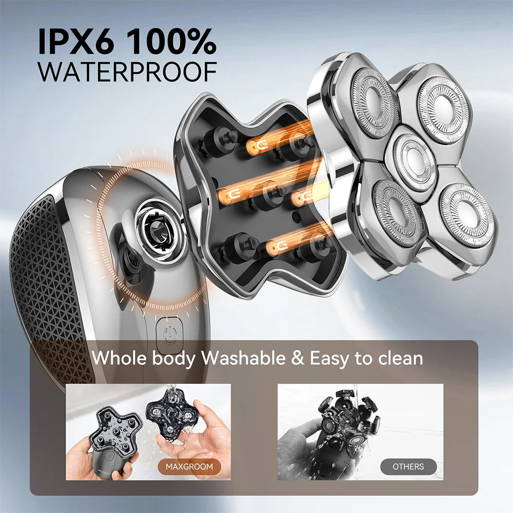 Maxgroom 5D Floating Blade Head Shaver Rechargeable