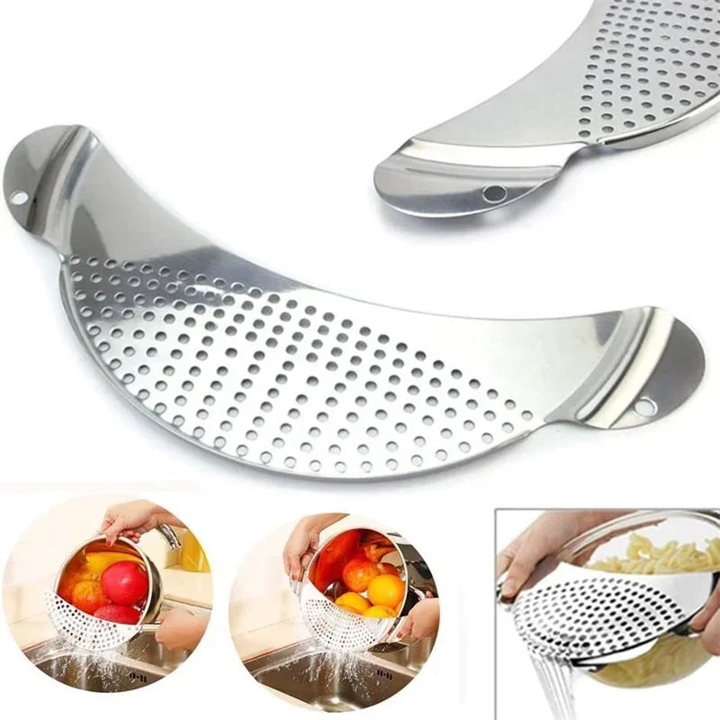 Hign Concerned Stainless Steel Pot Strainer Pan Drainer