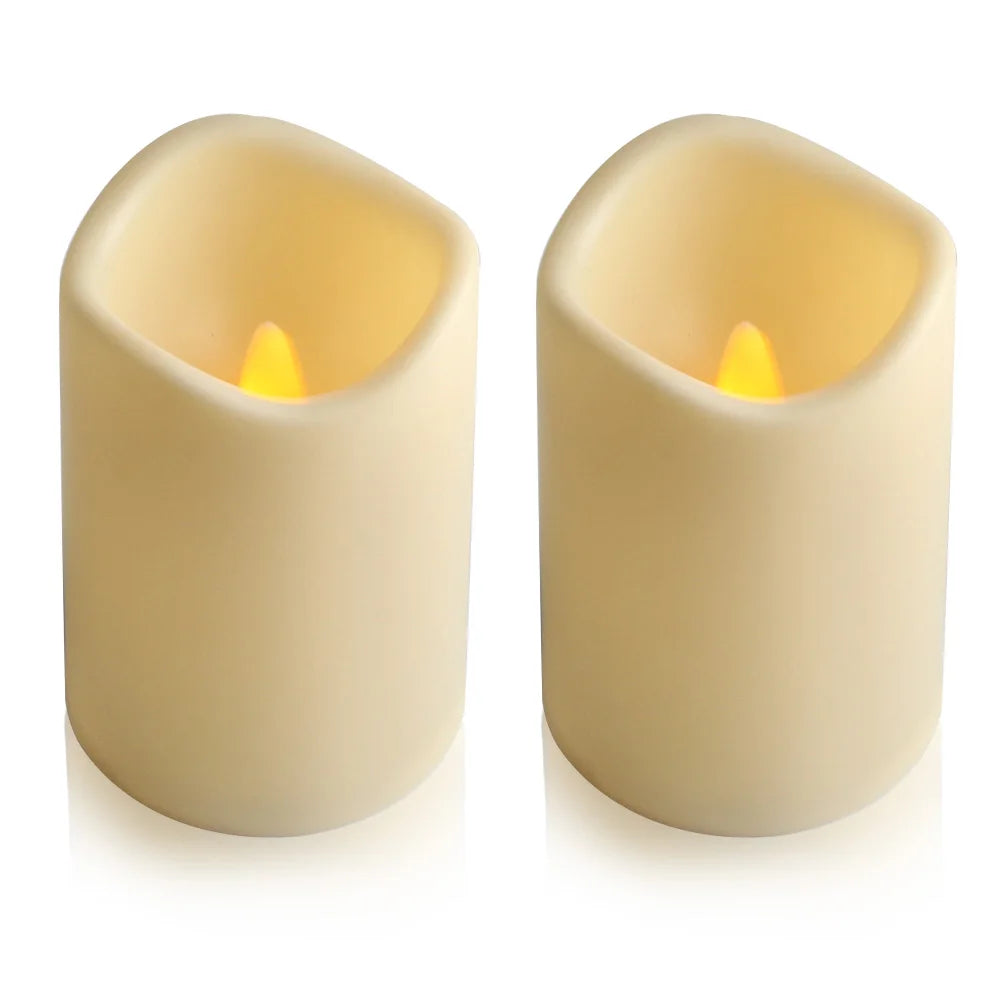 GrandAvenueStore Flickering Flameless Resin LED Candles