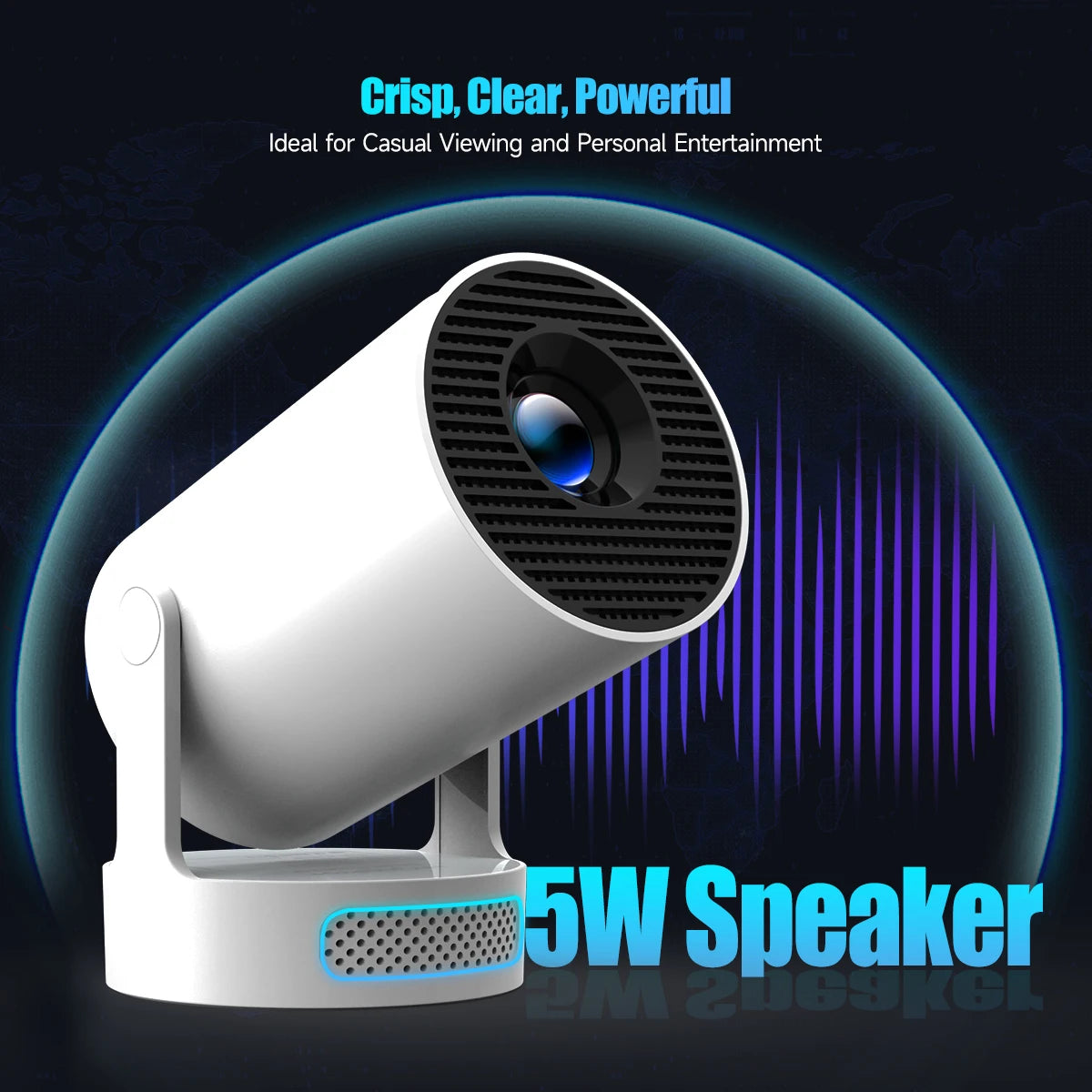Magcubic HY300 Pro Projector 4K 720P LED WiFi Built Speaker