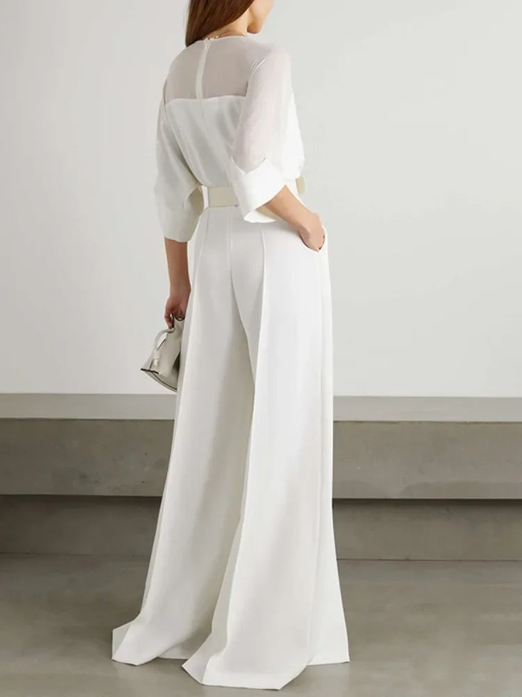 OSHOPLIVECN Elegant One Piece Jumpsuit With V Neck Raglan
