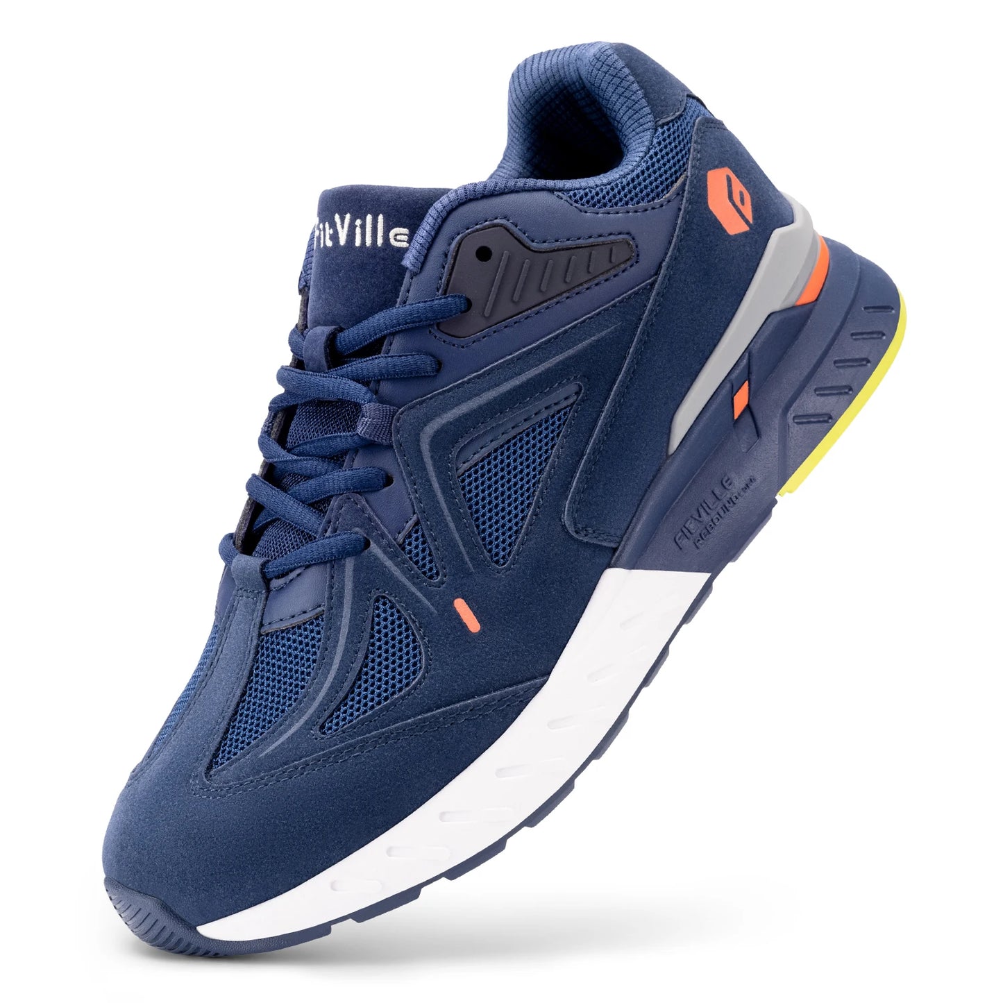 FitVille Extra Wide Mens Walking Shoes Lightweight Non Slip