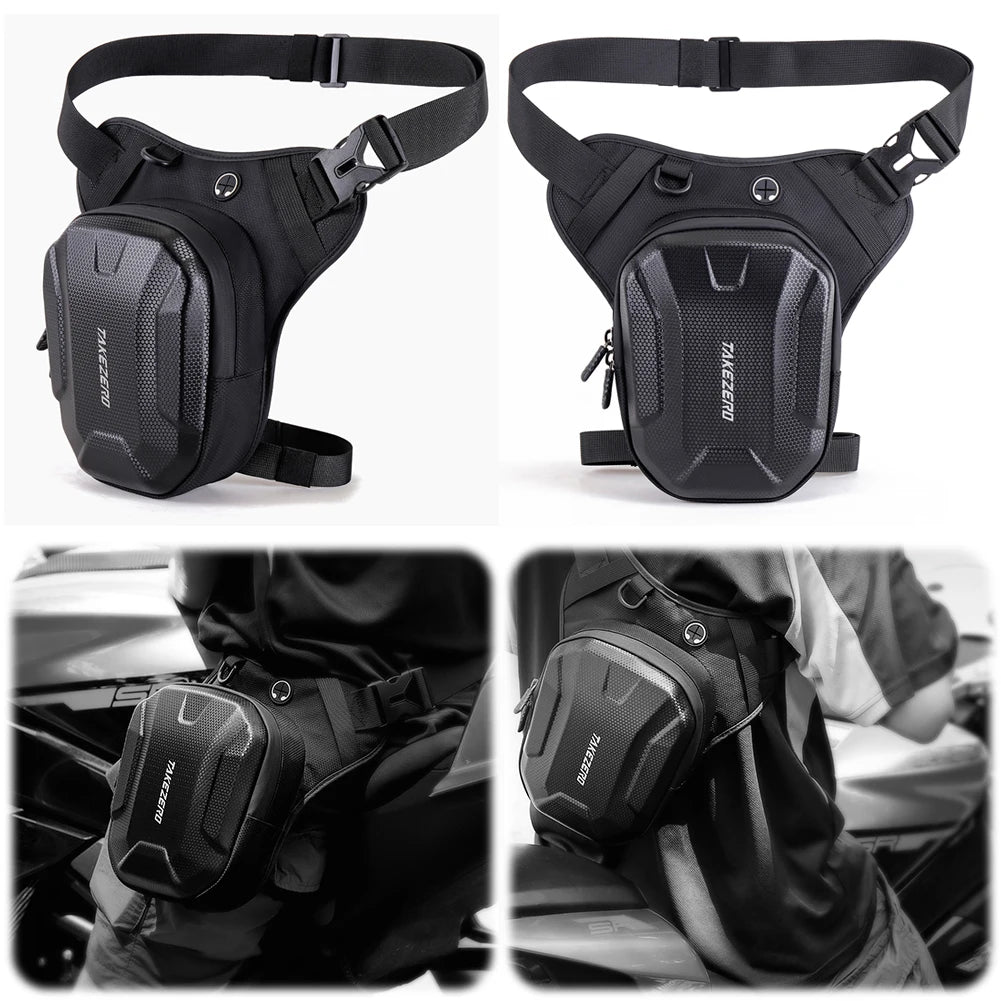 Motorcycle Drop Leg Bag Waterproof Waist Side Fanny Pack