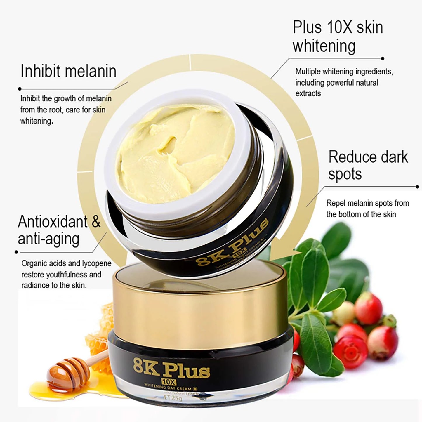 AILKE Whitening Face Cream Reduces Melanin Collagen