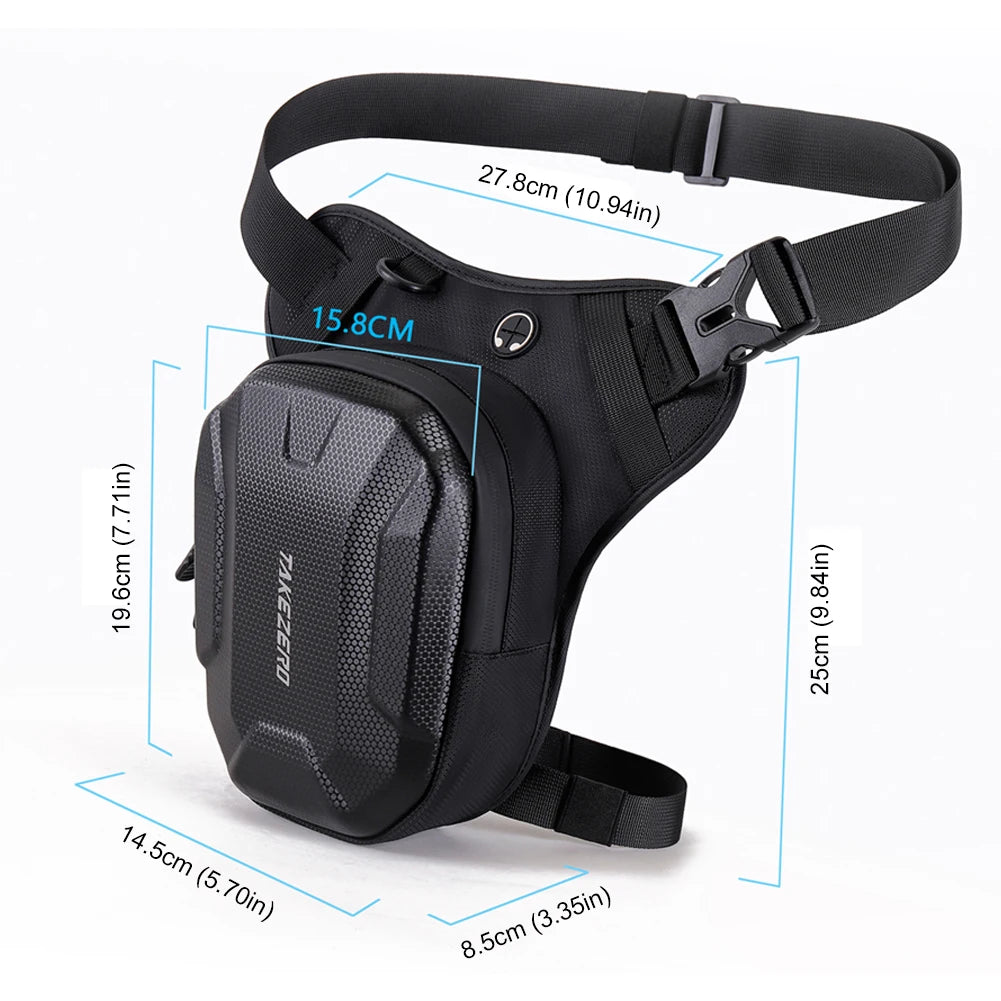 Motorcycle Drop Leg Bag Waterproof Waist Side Fanny Pack