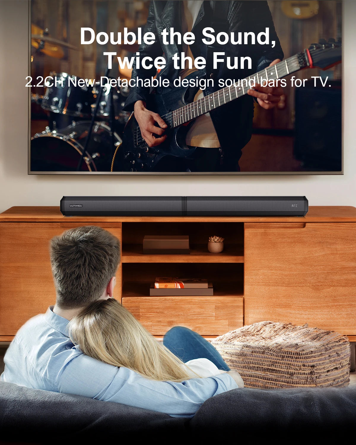 ULTIMEA 100W TV Soundbar Bluetooth 5.3 With Bass Boost
