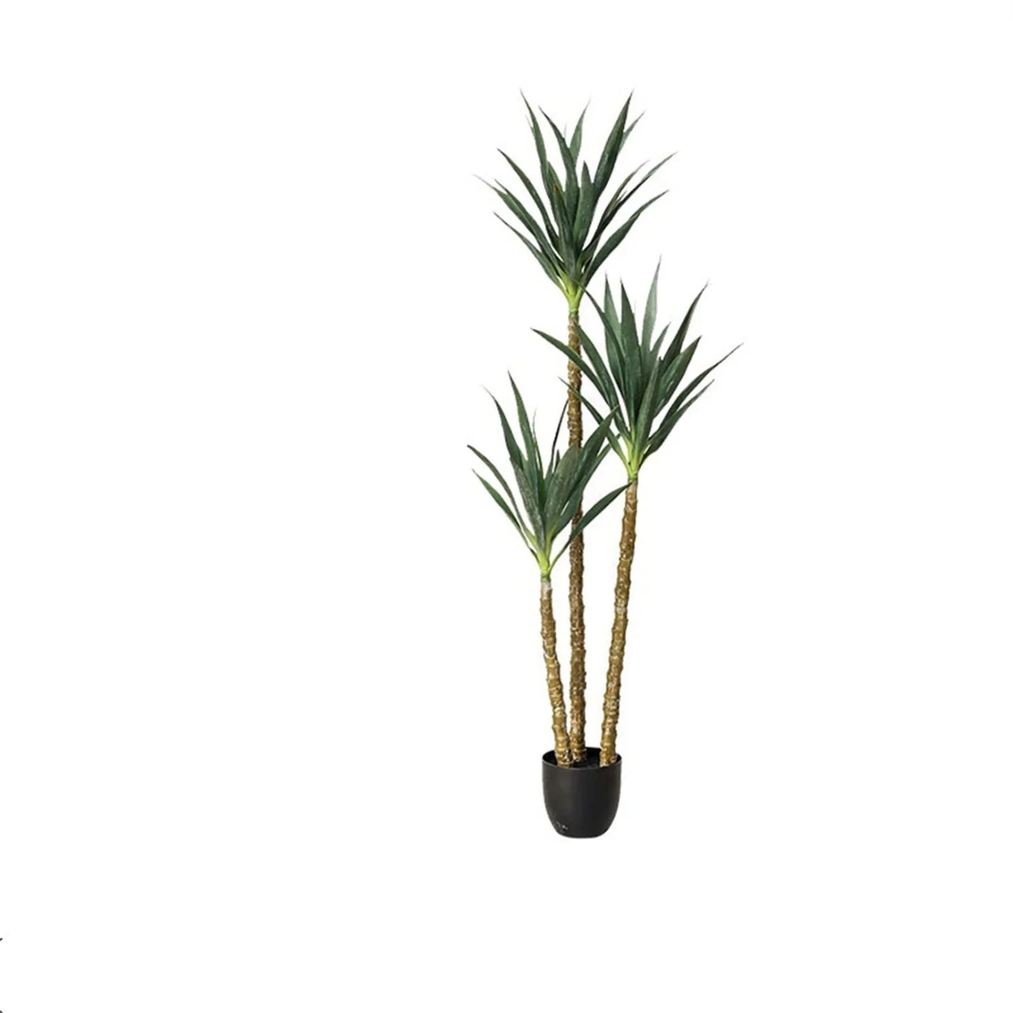 Artificial Tree Faux Agave Plant With 3 Trunks,160cm Tall Faux Plant In Pot Garden Artificial Tree For Indoor Outdoor Home Decor