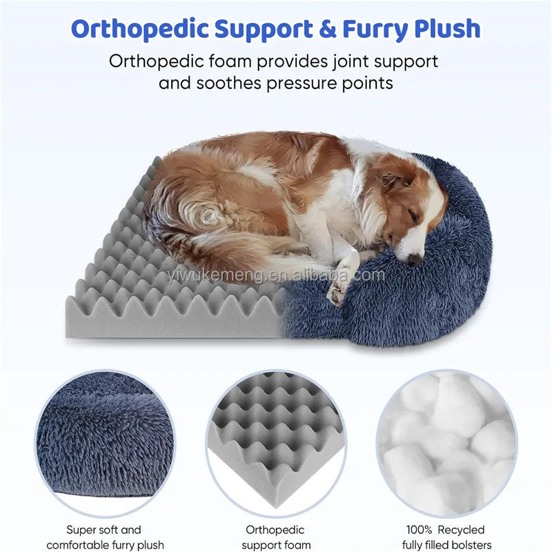 Jiangsu Thickened Orthopedic Dog Bed With Egg Sponge Cover