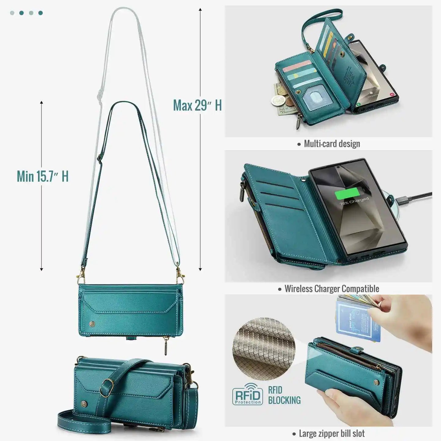 WeForDesign Crossbody Wallet Case Samsung Galaxy S24 Series