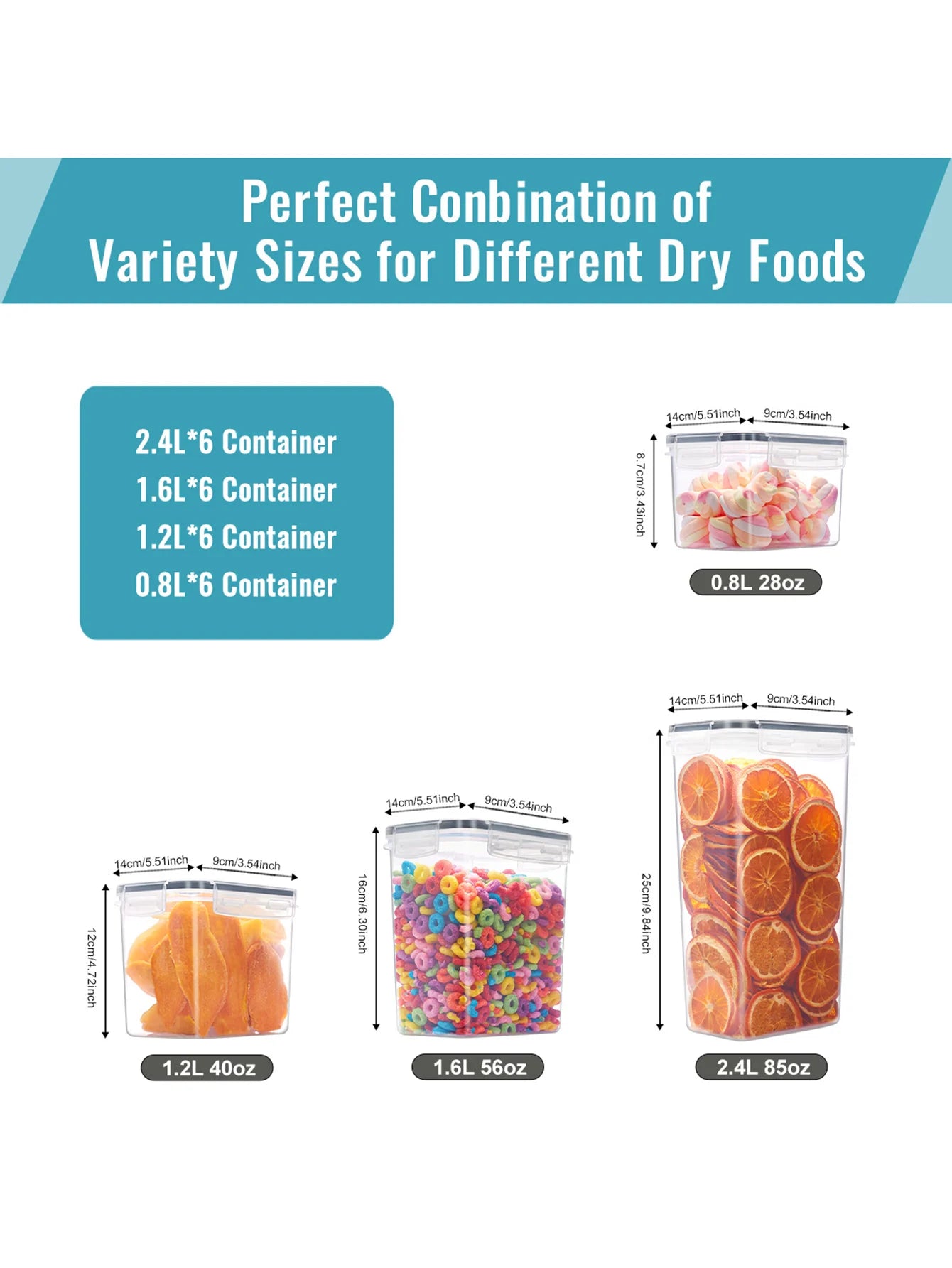 24pcs Airtight Food Storage Containers With Lids For Pantry