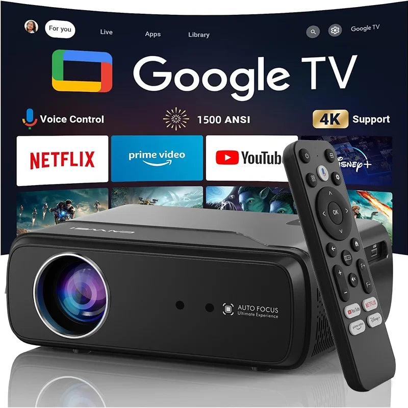 ZCGIOBN 4K Laser Projector With Android TV Smart HDR