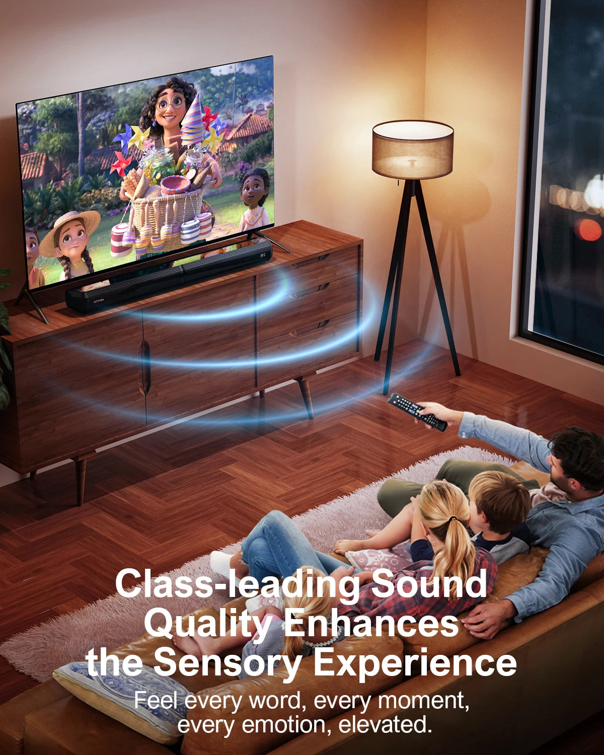 ULTIMEA 100W TV Soundbar Bluetooth 5.3 With Bass Boost