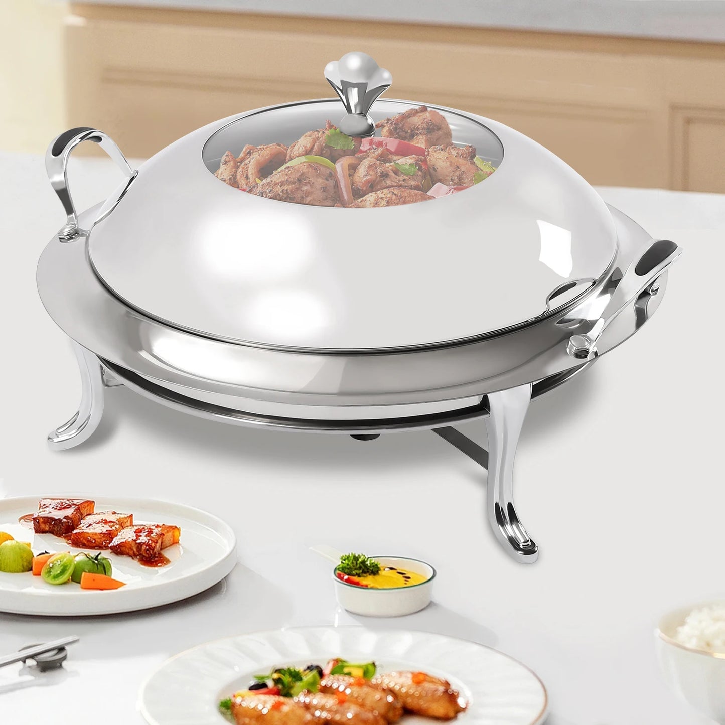Stainless Steel Durable Chafing Dish Buffet Warmer With Lid