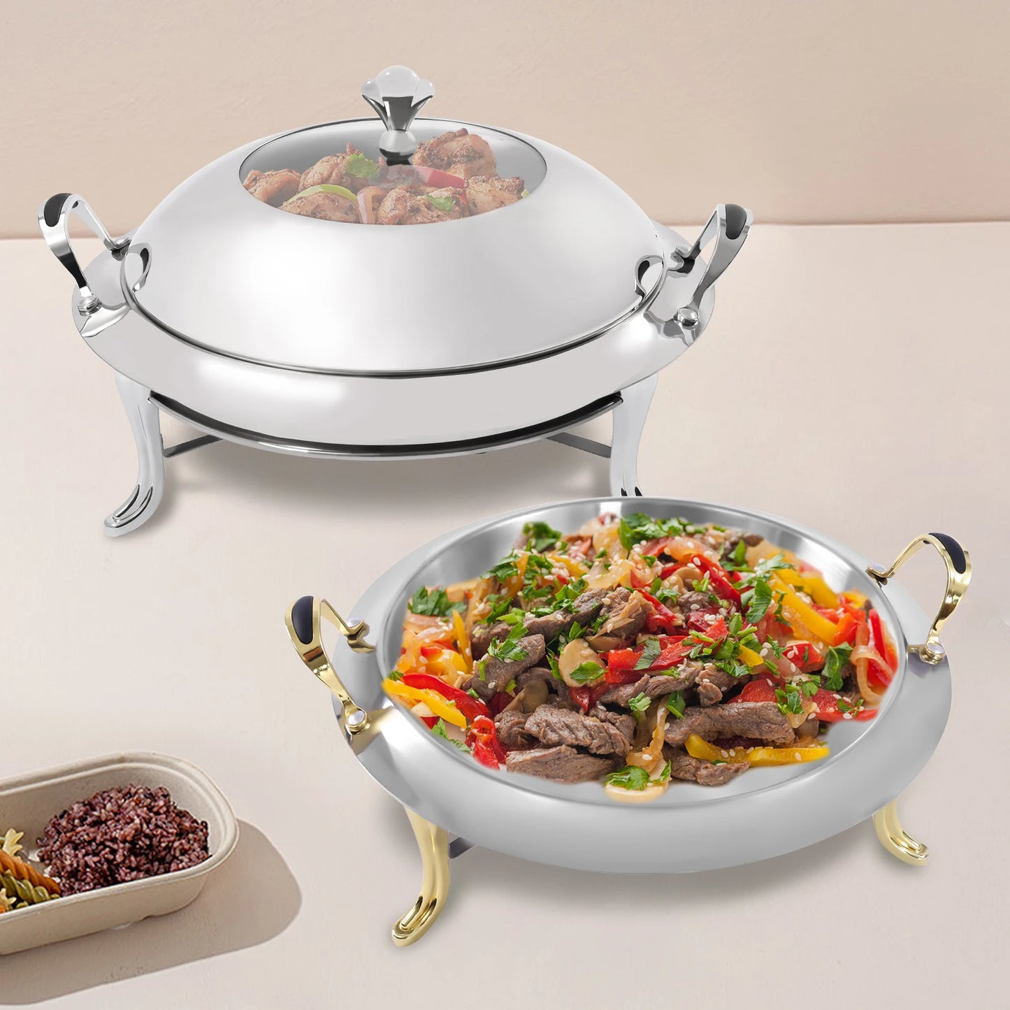 Stainless Steel Durable Chafing Dish Buffet Warmer With Lid