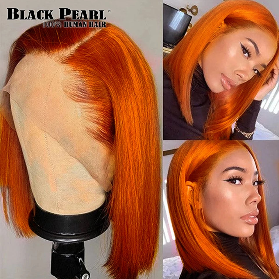 GrandAvenueStore Lace Front Bob Wig Human Hair Glueless